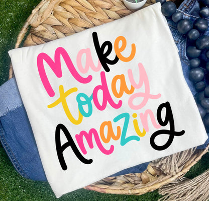 make today amazing clear film screen print