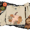 Neutrals Pumpkin floral clear film transfer