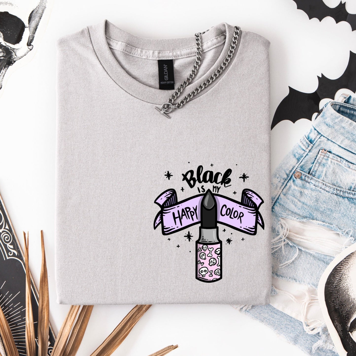 black is my happy color POCKET PRINT