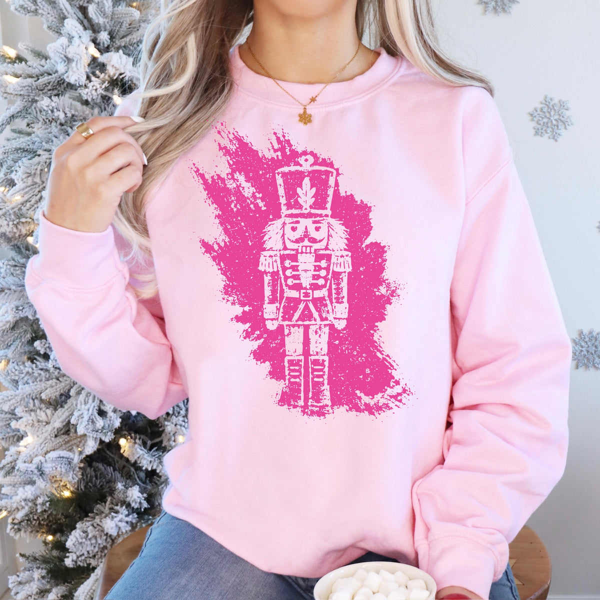 hot pink nutcracker screen print transfer•