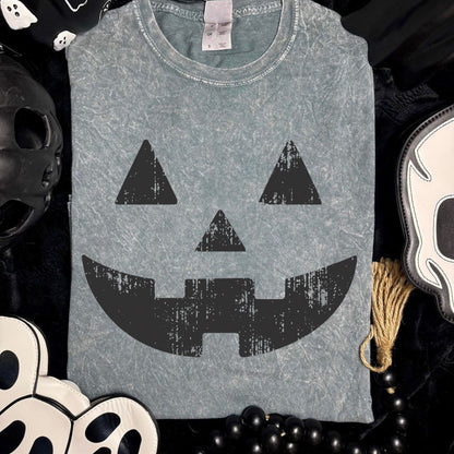 jackolantern face screen print transfer