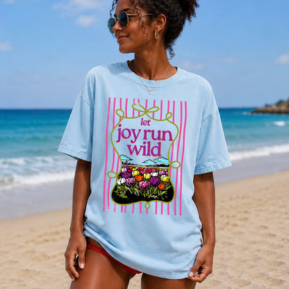 let joy run wild clear film screen print•