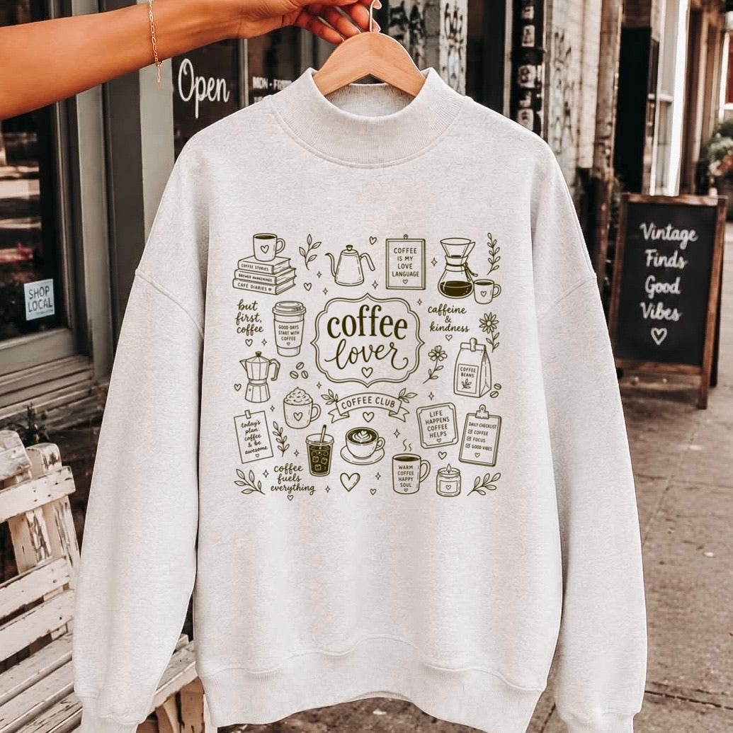 coffee lover screen print transfer•
