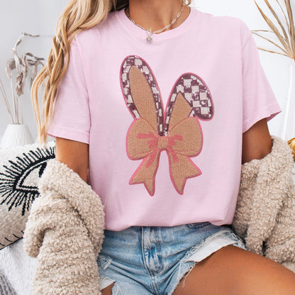 Sequins Patch - Bunny Ears pink