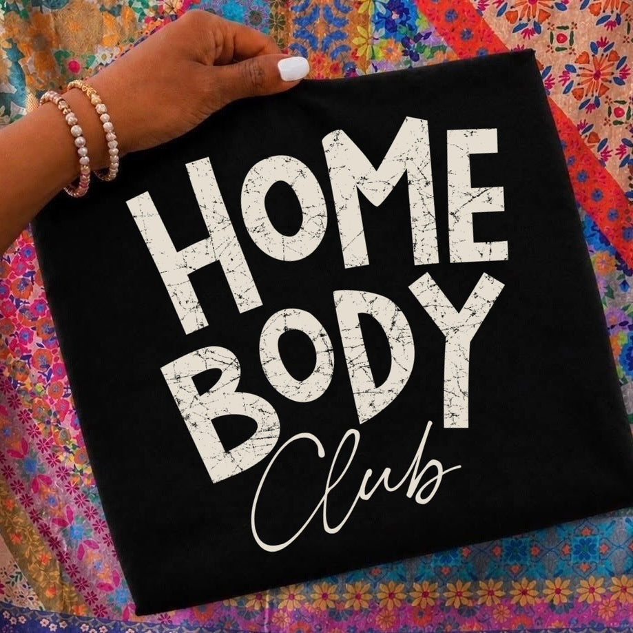 homebody club screen print transfer•