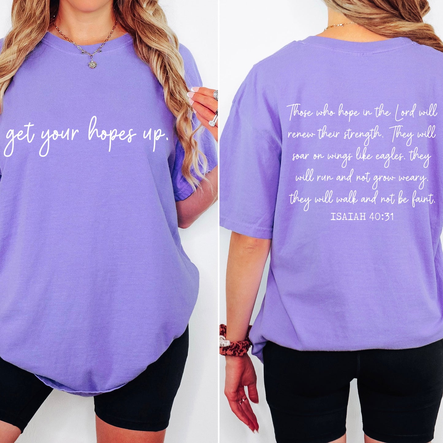 GET YOUR HOPES UP screen print transfer