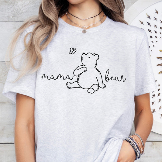 mama bear screen print transfer•