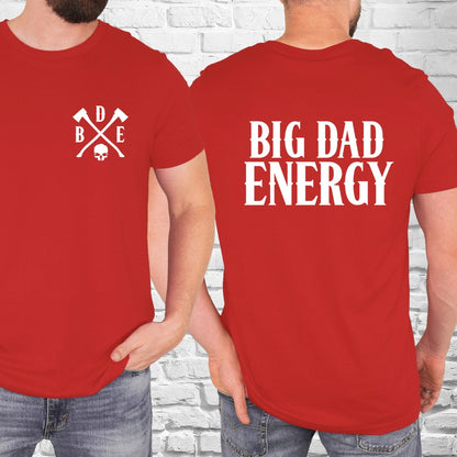 Big Dad Energy pocket & back screen print transfer