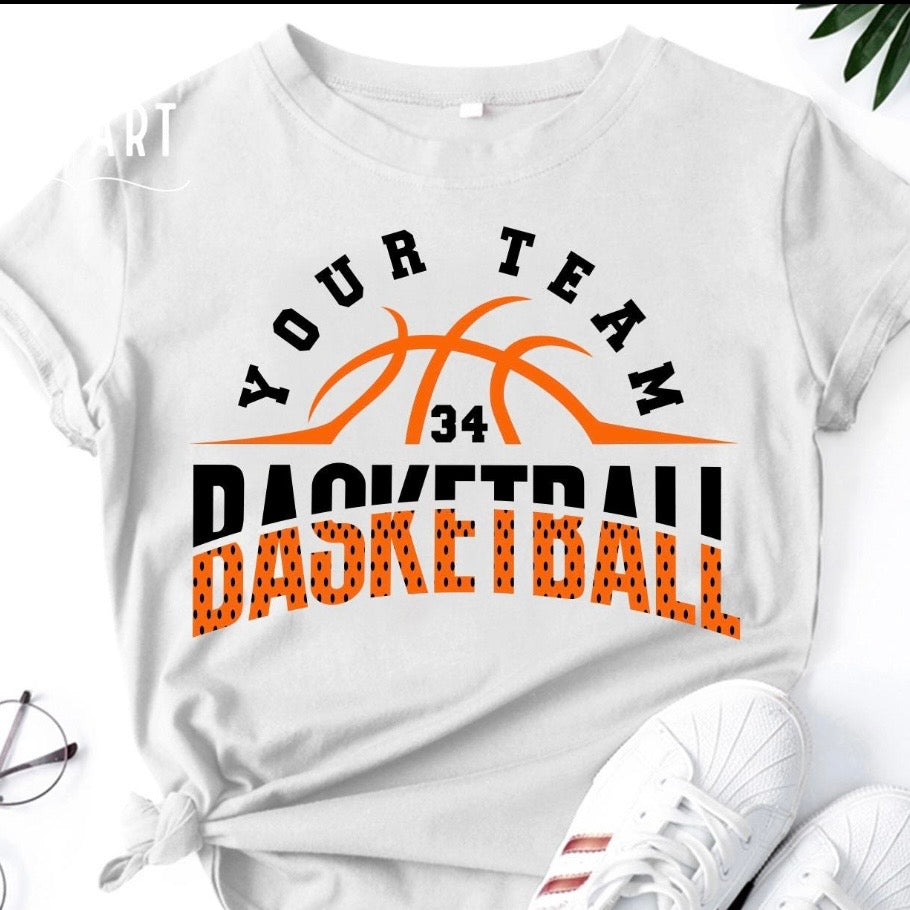 semi-custom BASKETBALL mascot (design set up only)