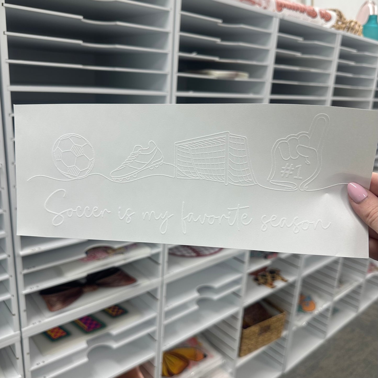 soccer is my favorite season screen print transfer