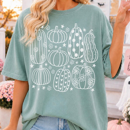 pumpkin doodles screen print transfer•