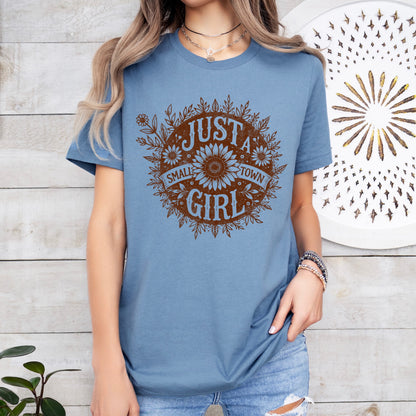 JUST A SMALL TOWN GIRL screen print transfer