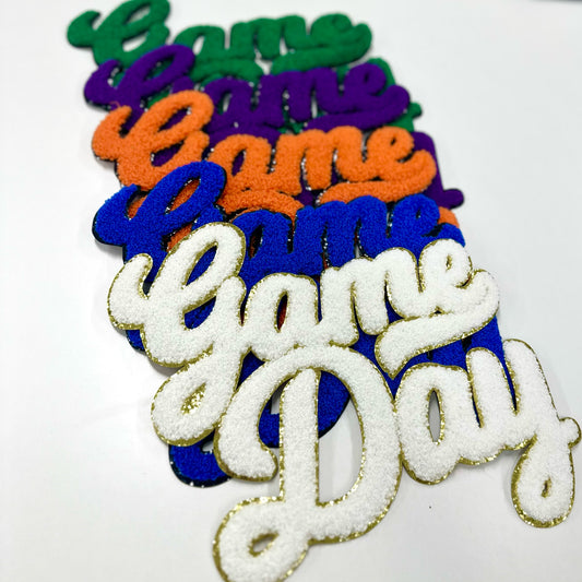 Chenille Patch - GAME DAY