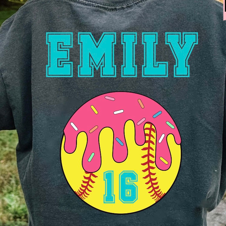semi-custom SOFTBALL mascot (design set up only)