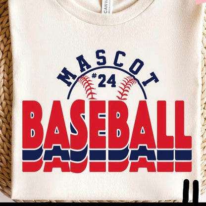 semi-custom BASEBALL mascot (design set up only)