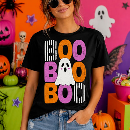 boo boo boo ghost clear film screen print