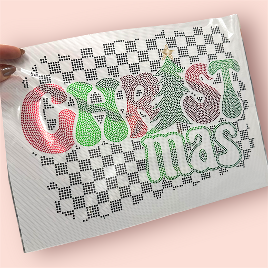 Spangle Transfer - Checker Christmas