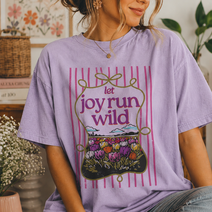 let joy run wild clear film screen print•