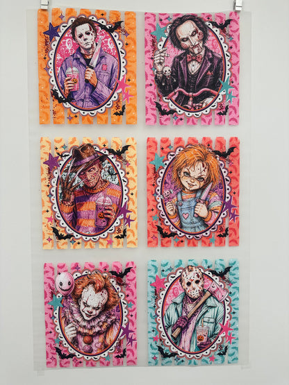 READY TO SHIP dtf PREPPY HORROR gang sheet pre-cut