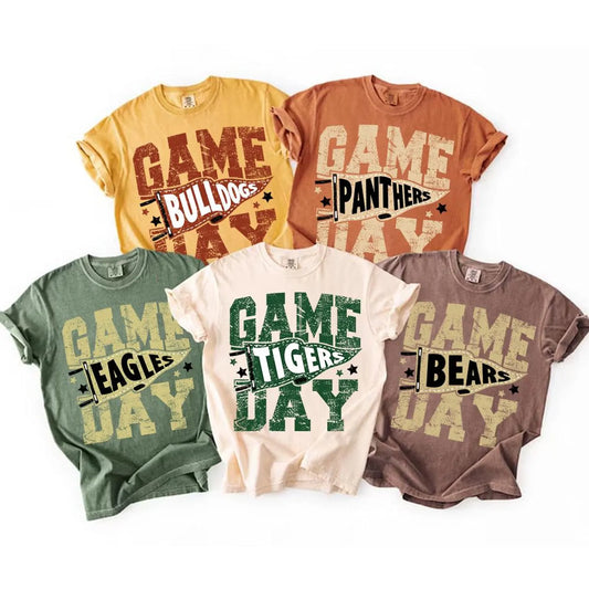 semi-custom game day pennant mascot - 1 color (design set up only)