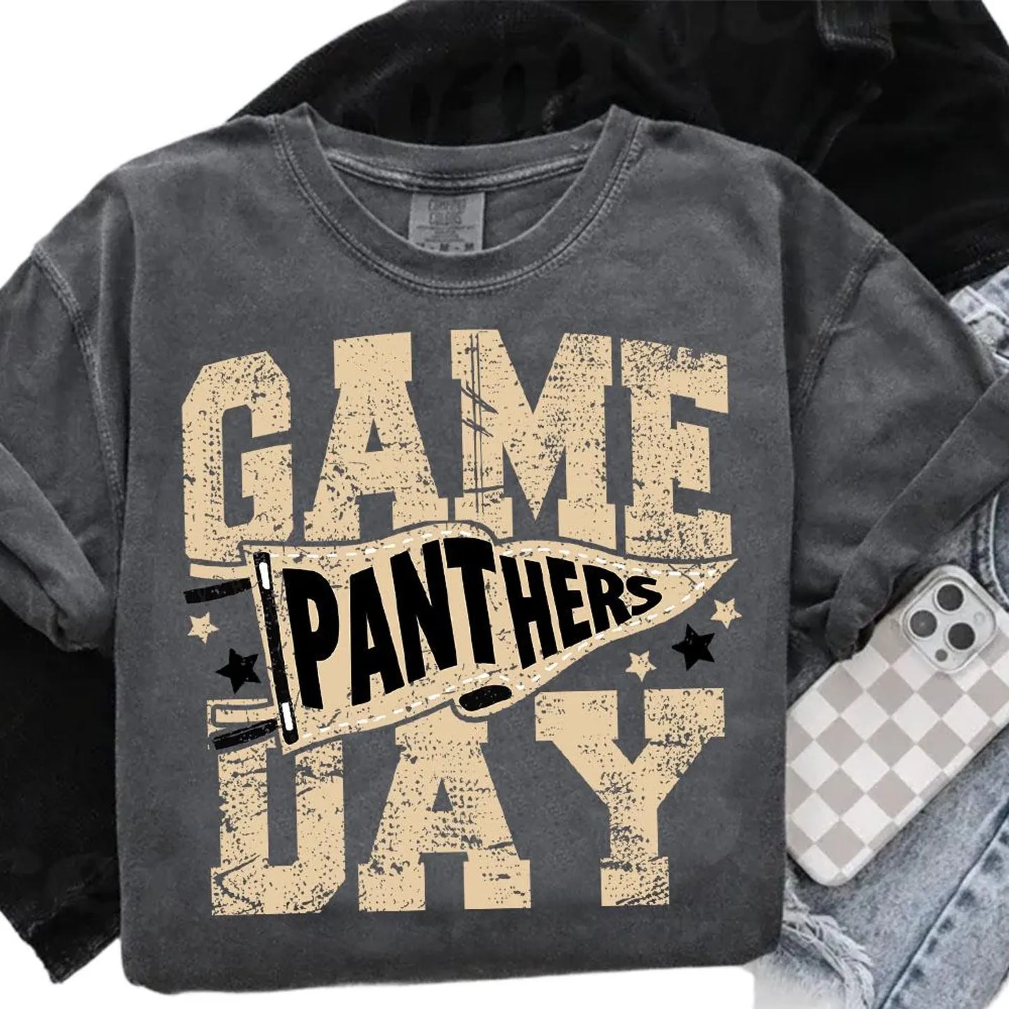 semi-custom game day pennant mascot - 1 color (design set up only)