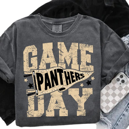 semi-custom game day pennant mascot - 1 color (design set up only)