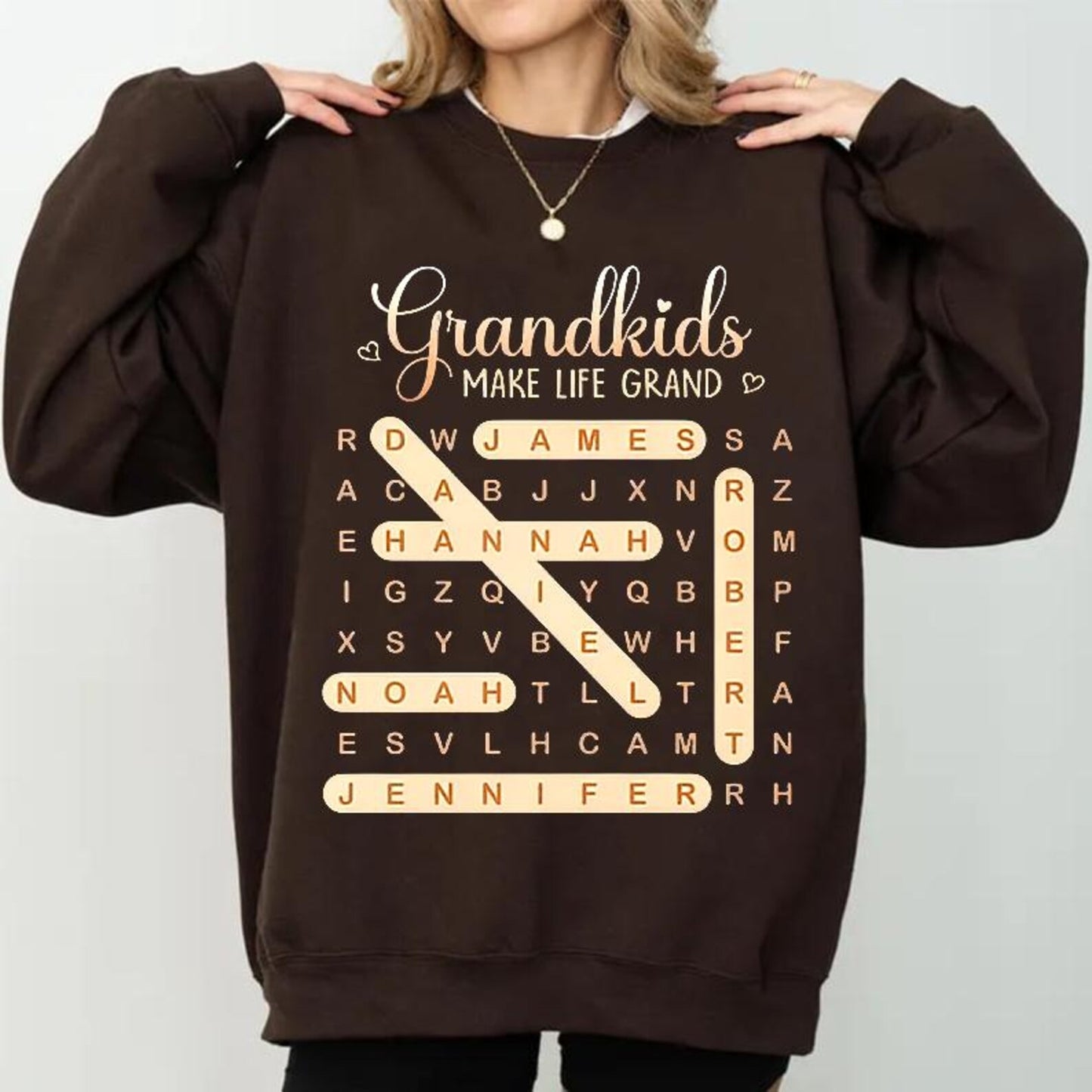 semi-custom GRANDKIDS MAKE LIFE GRAND - NO COLOR CHANGES (design set up only)