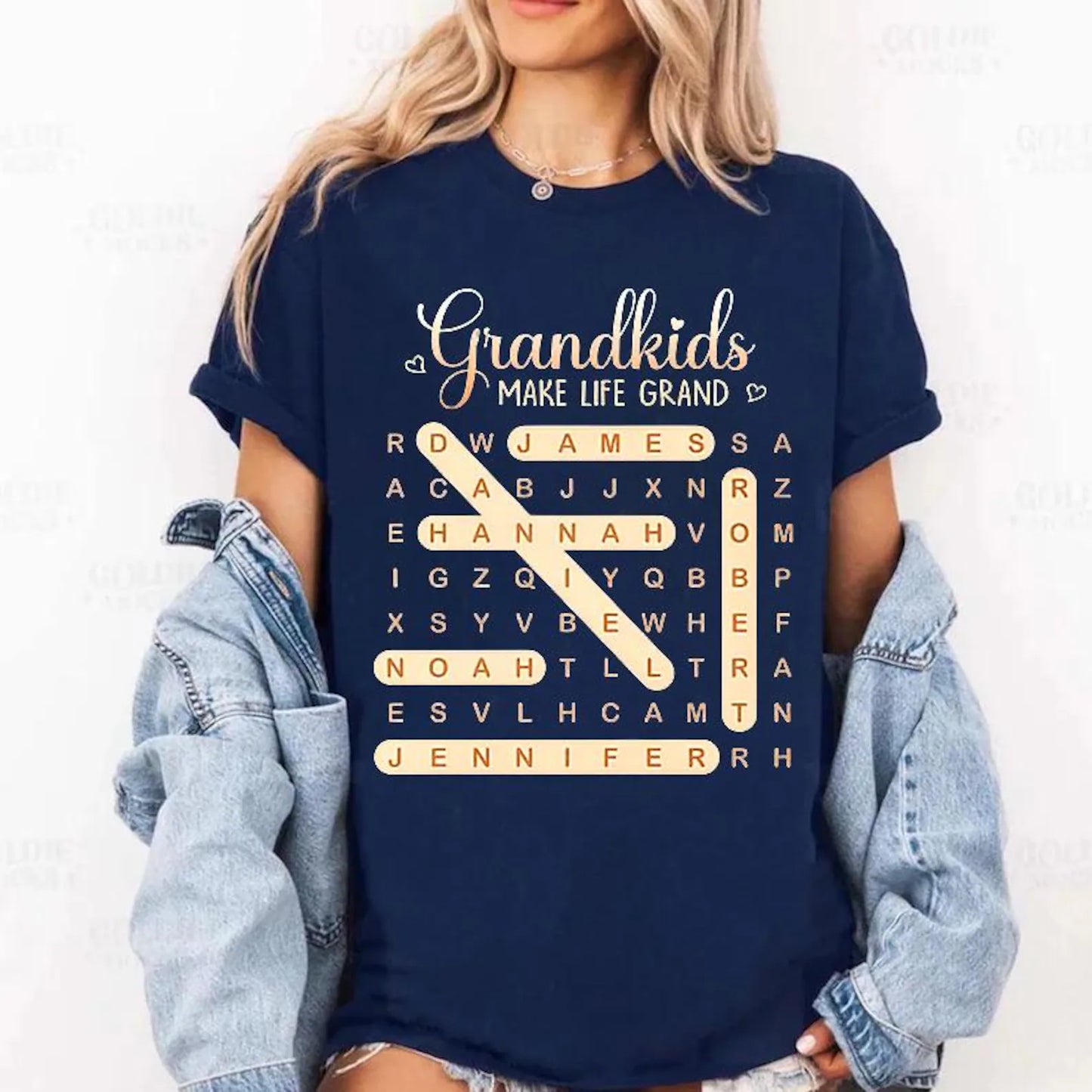 semi-custom GRANDKIDS MAKE LIFE GRAND - NO COLOR CHANGES (design set up only)