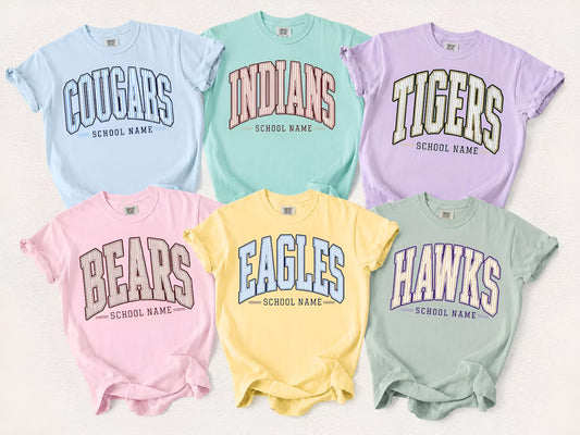 semi-custom mascot striped - 2 color (design set up only)