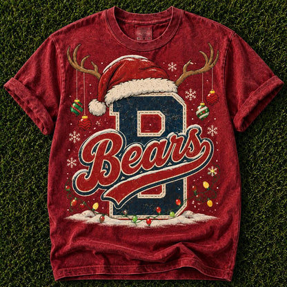 semi-custom mascot Christmas varsity - 2 color (design set up only)
