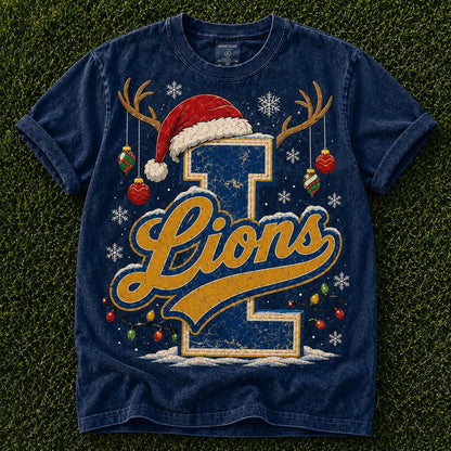 semi-custom mascot Christmas varsity - 2 color (design set up only)