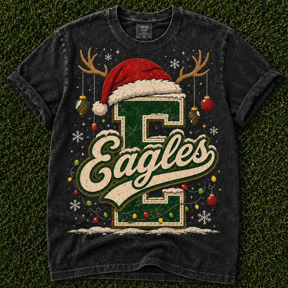 semi-custom mascot Christmas varsity - 2 color (design set up only)