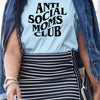 Anti Social Moms Club - Full size - BLACK