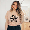 Anti Social Moms Club - Full size - BLACK