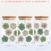 Succulents uv dtf - 16oz Cup Wrap